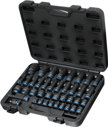 1/2 krachtdoppenset met cardan gewricht