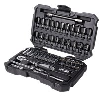 BOXO dopsleutelset, 1/4“, 53 st.