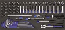 1/4" Dopsleutelset 72-dlg.