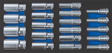 1/2" Lange dopsleutelset 20-Dlg.