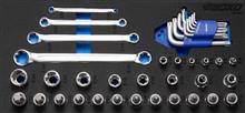 1/2" en 1/4" TX-E-dopsleutel- en TX-ringsleutelset 39-dlg.