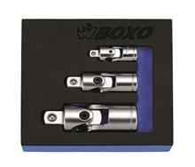 1/4", 3/8" en 1/2" Cardangewrichtset 3-dlg. 