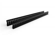 Verdeelschot voor en achterzijde 750x62 mm, 2-dlg.