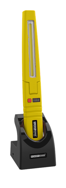 Multi-functionele werklamp met COB en SMD LED technologie, geel