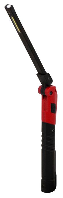 Powerhand Slanke oplaadbare COB inspectielamp, rood