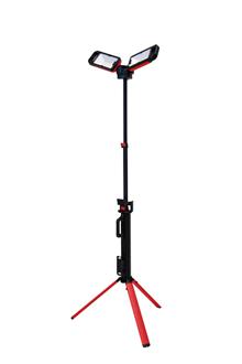 Powerhand Hybride werklamp met dubbele kop en statief