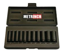 3/8" Lange krachtdopsleutelset 11-dlg. 