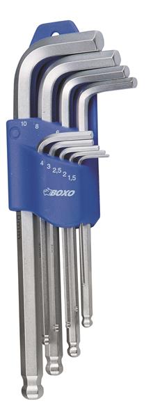 Inbusstiftsleutelset met kogelkop