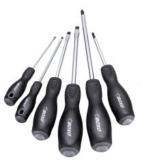 Screwdriver set with go through 6pc