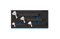 Adjustable wrench set 4pc