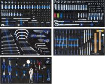Set di utensili da 1/4“, 3/8” e 1/2” 410 pz.