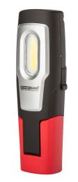 Micro-USB rechargeable COB work lamp with laser pointer Li-Ion
