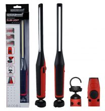 Lampe de travail rechargeable professionnelle avec éclairage sur le haut et indicateur d’état de charge de la batterie