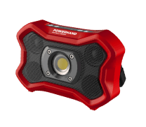 Rechargeable flood light with speaker